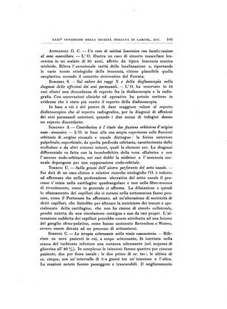 Archivii italiani di laringologia periodico trimestrale