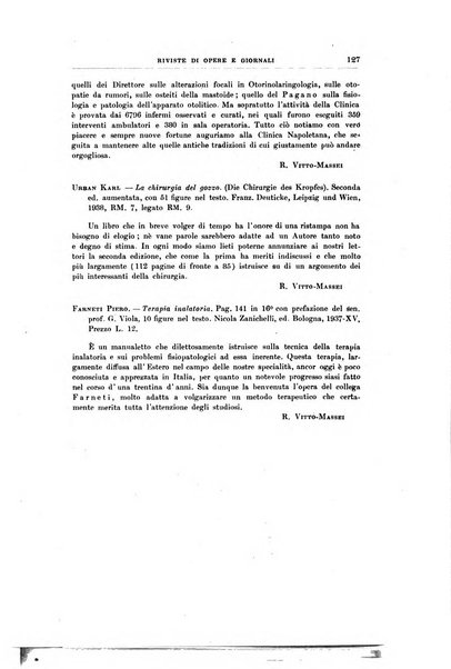 Archivii italiani di laringologia periodico trimestrale