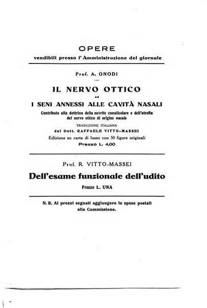 Archivii italiani di laringologia periodico trimestrale