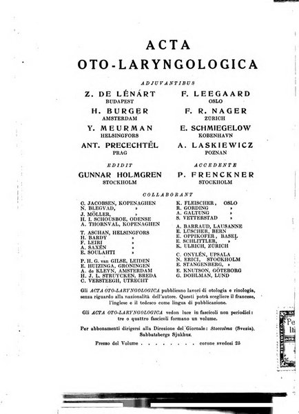 Archivii italiani di laringologia periodico trimestrale