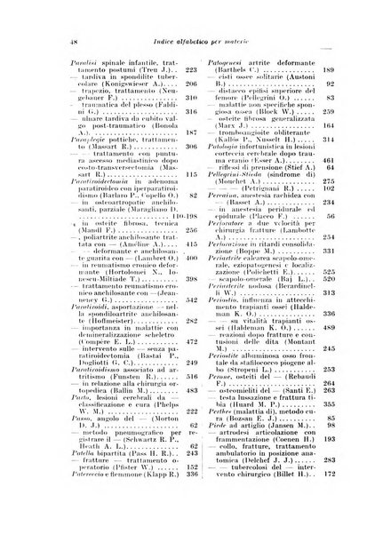 Bibliografia ortopedica