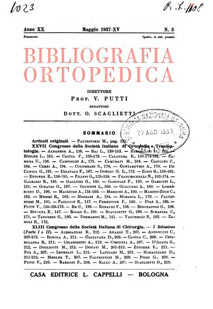 Bibliografia ortopedica