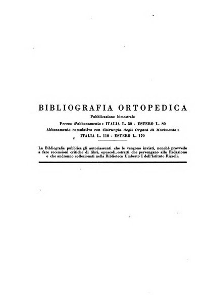 Bibliografia ortopedica