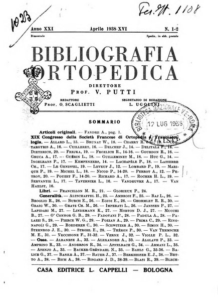 Bibliografia ortopedica