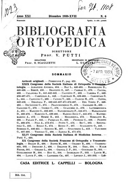 Bibliografia ortopedica