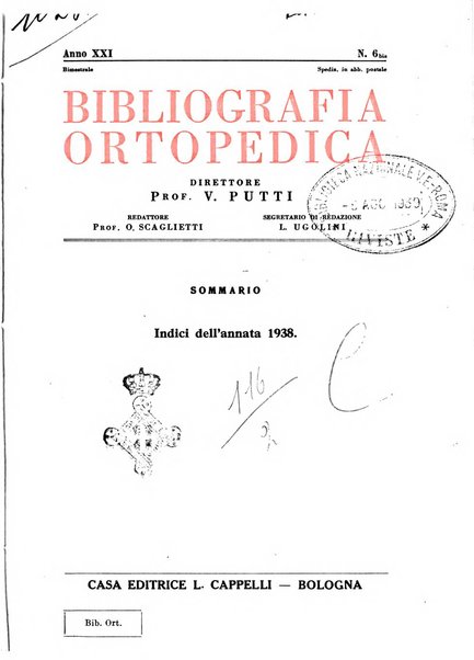 Bibliografia ortopedica