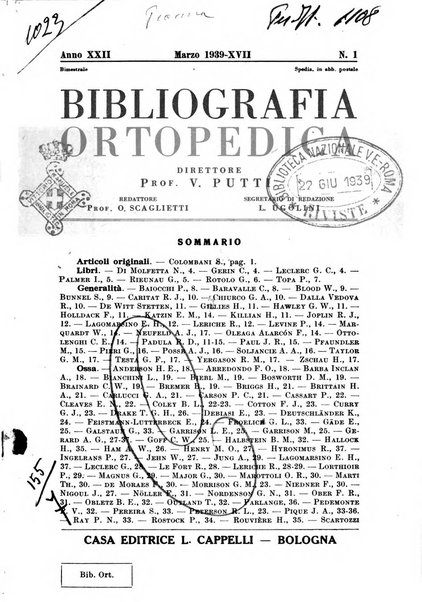 Bibliografia ortopedica