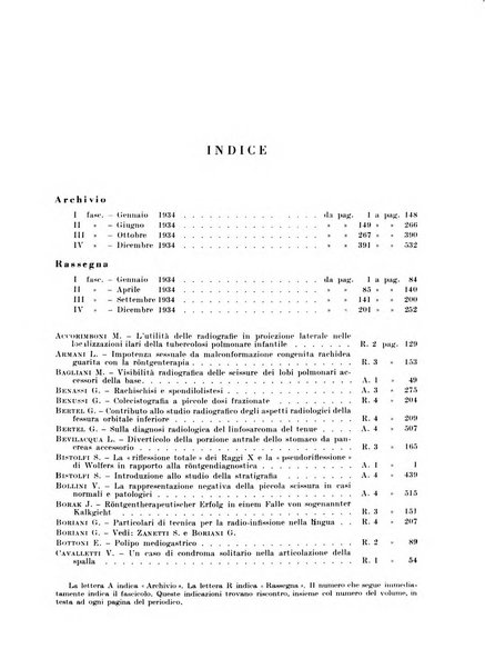 Radiologia e fisica medica. Sezione 1, Archivio di radioterapia e biofisica