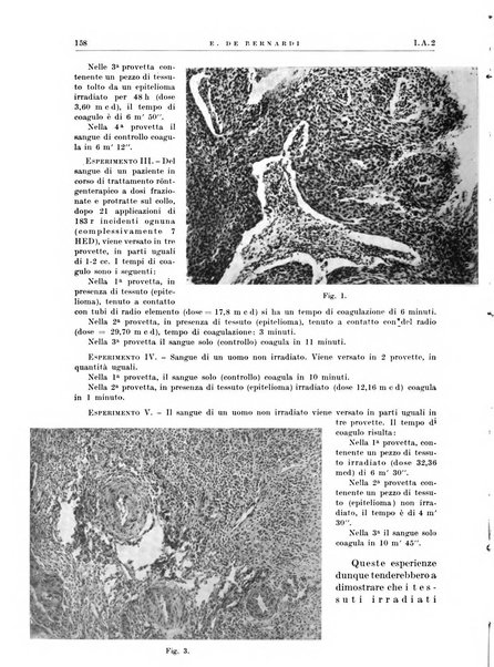 Radiologia e fisica medica. Sezione 1, Archivio di radioterapia e biofisica