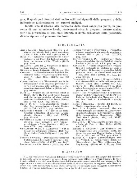 Radiologia e fisica medica. Sezione 1, Archivio di radioterapia e biofisica