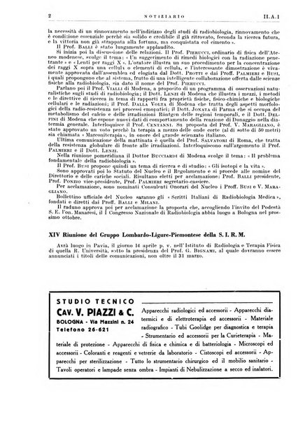 Radiologia e fisica medica. Sezione 1, Archivio di radioterapia e biofisica