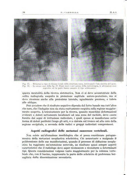 Radiologia e fisica medica. Sezione 1, Archivio di radioterapia e biofisica