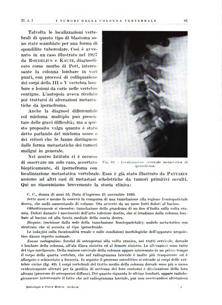 Radiologia e fisica medica. Sezione 1, Archivio di radioterapia e biofisica