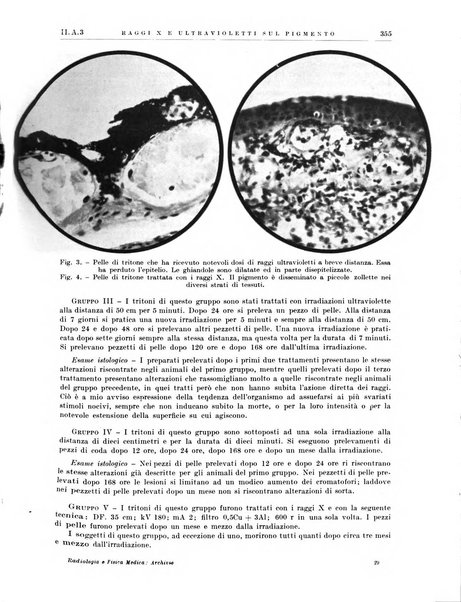 Radiologia e fisica medica. Sezione 1, Archivio di radioterapia e biofisica