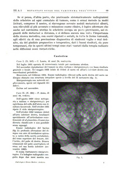 Radiologia e fisica medica. Sezione 1, Archivio di radioterapia e biofisica