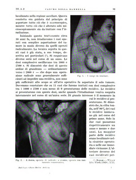 Radiologia e fisica medica. Sezione 1, Archivio di radioterapia e biofisica