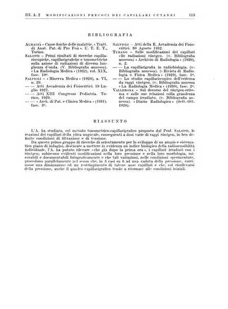 Radiologia e fisica medica. Sezione 1, Archivio di radioterapia e biofisica