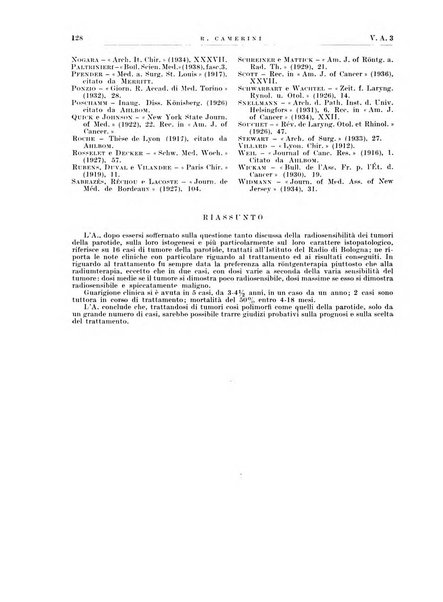 Radiologia e fisica medica. Sezione 1, Archivio di radioterapia e biofisica