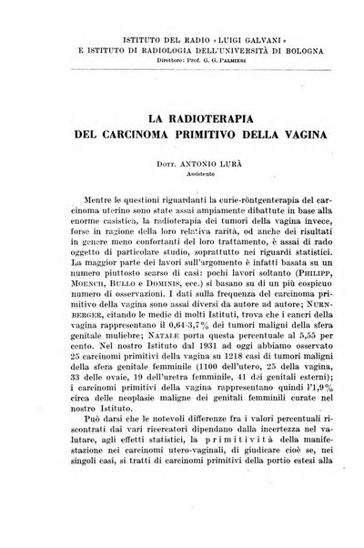 Radioterapia, radiobiologia e fisica medica