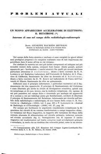 Radioterapia, radiobiologia e fisica medica