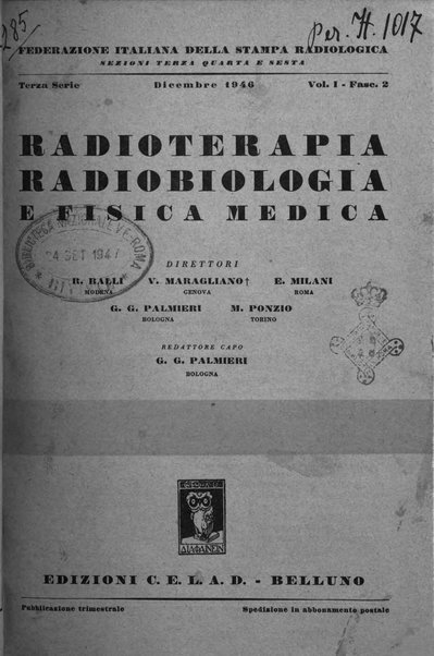 Radioterapia, radiobiologia e fisica medica