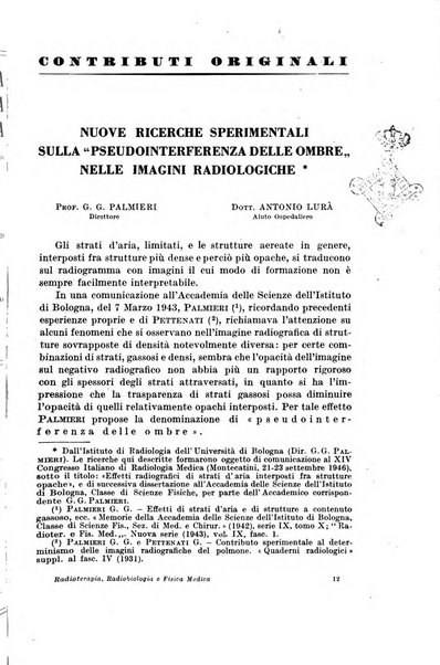 Radioterapia, radiobiologia e fisica medica