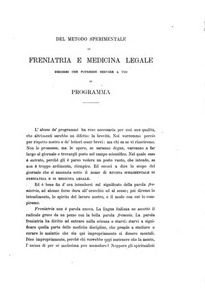 Rivista sperimentale di freniatria e di medicina legale in relazione con l'antropologia e le scienze giuridiche e sociali