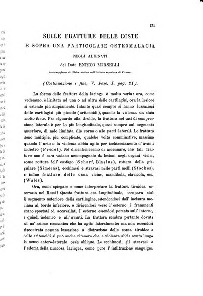 Rivista sperimentale di freniatria e di medicina legale in relazione con l'antropologia e le scienze giuridiche e sociali