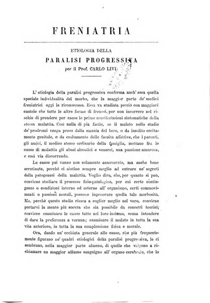 Rivista sperimentale di freniatria e di medicina legale in relazione con l'antropologia e le scienze giuridiche e sociali