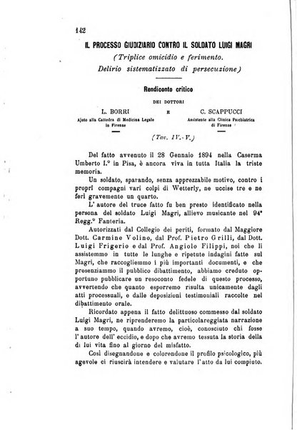 Rivista sperimentale di freniatria e di medicina legale in relazione con l'antropologia e le scienze giuridiche e sociali