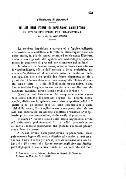 Rivista sperimentale di freniatria e di medicina legale in relazione con l'antropologia e le scienze giuridiche e sociali