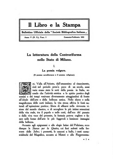 Il libro e la stampa bullettino ufficiale della Società bibliografica italiana