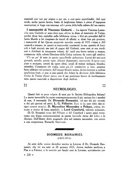 Il libro e la stampa bullettino ufficiale della Società bibliografica italiana