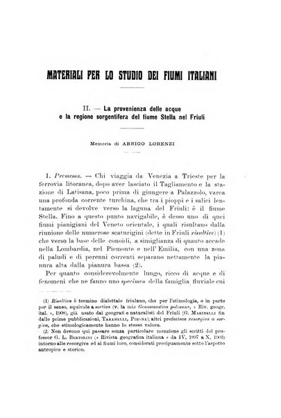 Memorie geografiche pubblicate come supplemento alla Rivista geografica italiana