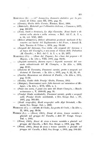 Memorie geografiche pubblicate come supplemento alla Rivista geografica italiana