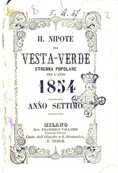 Il nipote del Vesta-verde strenna popolare per l'anno ...