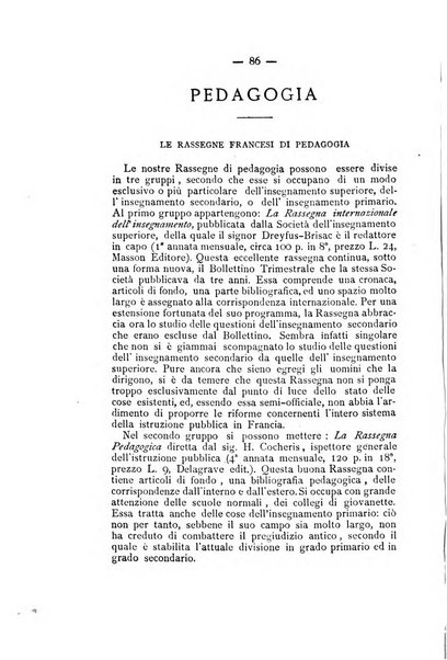 Rassegna critica di opere filosofiche, scientifiche e letterarie