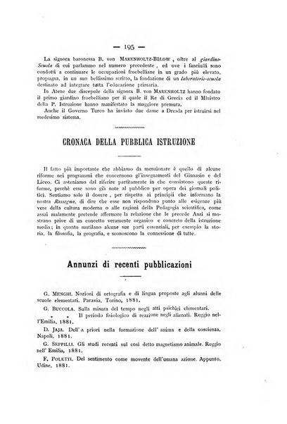 Rassegna critica di opere filosofiche, scientifiche e letterarie