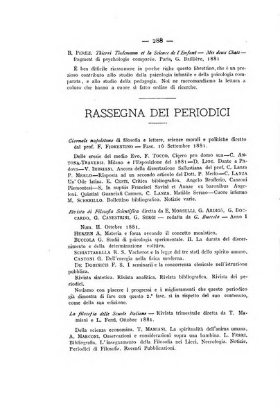 Rassegna critica di opere filosofiche, scientifiche e letterarie