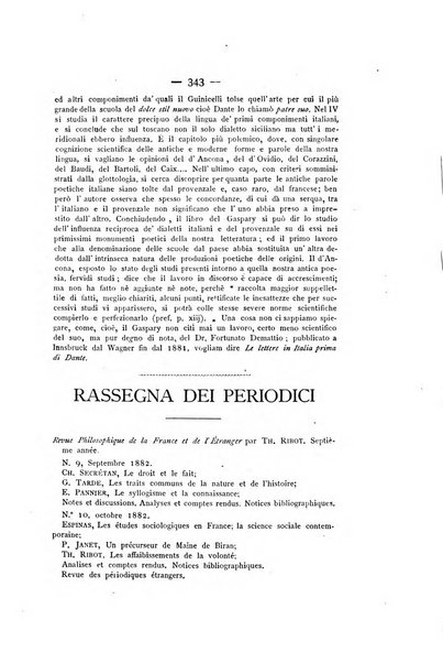 Rassegna critica di opere filosofiche, scientifiche e letterarie