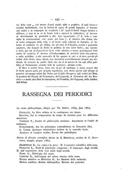 Rassegna critica di opere filosofiche, scientifiche e letterarie