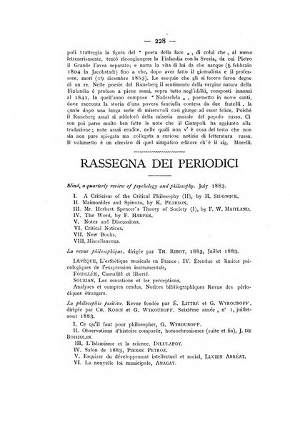 Rassegna critica di opere filosofiche, scientifiche e letterarie