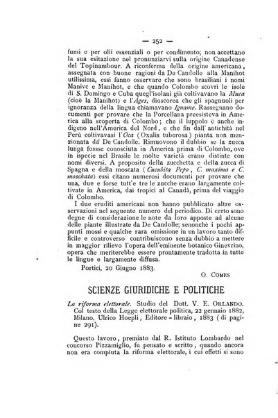 Rassegna critica di opere filosofiche, scientifiche e letterarie