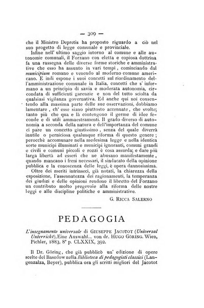 Rassegna critica di opere filosofiche, scientifiche e letterarie