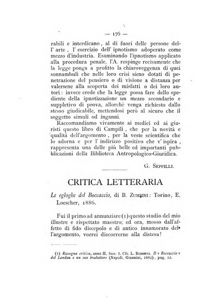 Rassegna critica di opere filosofiche, scientifiche e letterarie