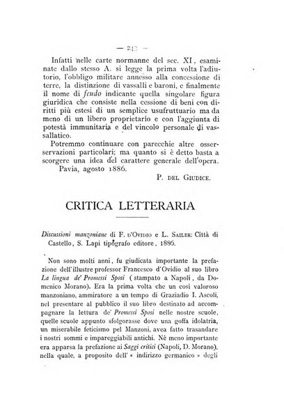 Rassegna critica di opere filosofiche, scientifiche e letterarie