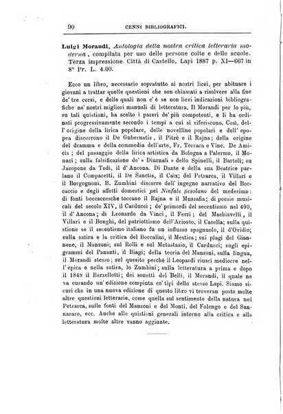 Rassegna critica di opere filosofiche, scientifiche e letterarie