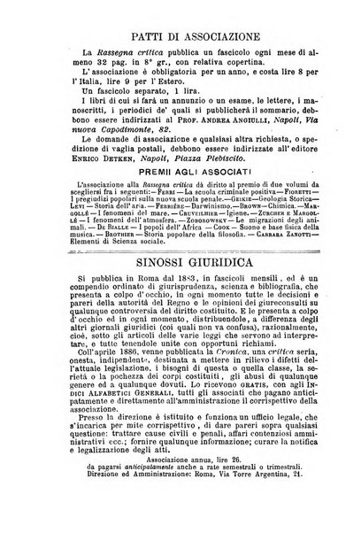 Rassegna critica di opere filosofiche, scientifiche e letterarie