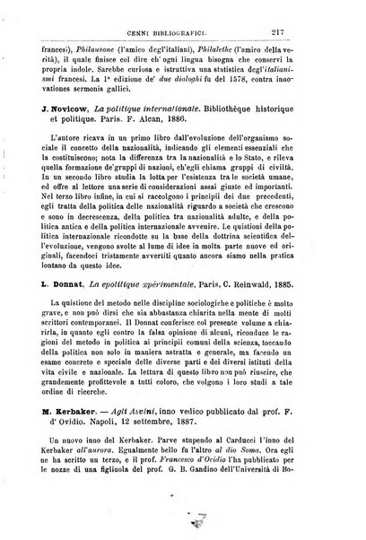 Rassegna critica di opere filosofiche, scientifiche e letterarie