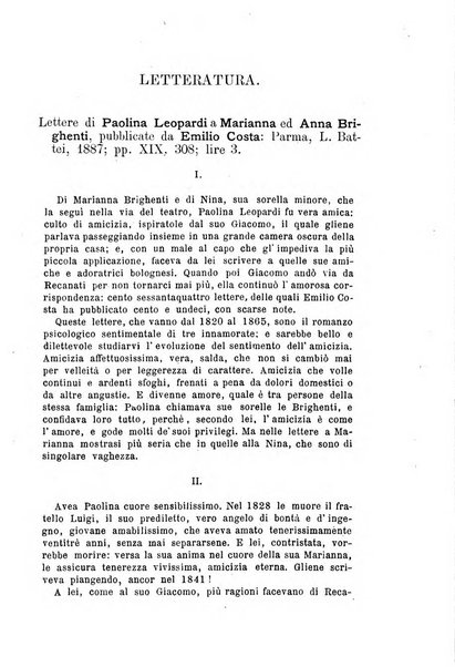 Rassegna critica di opere filosofiche, scientifiche e letterarie